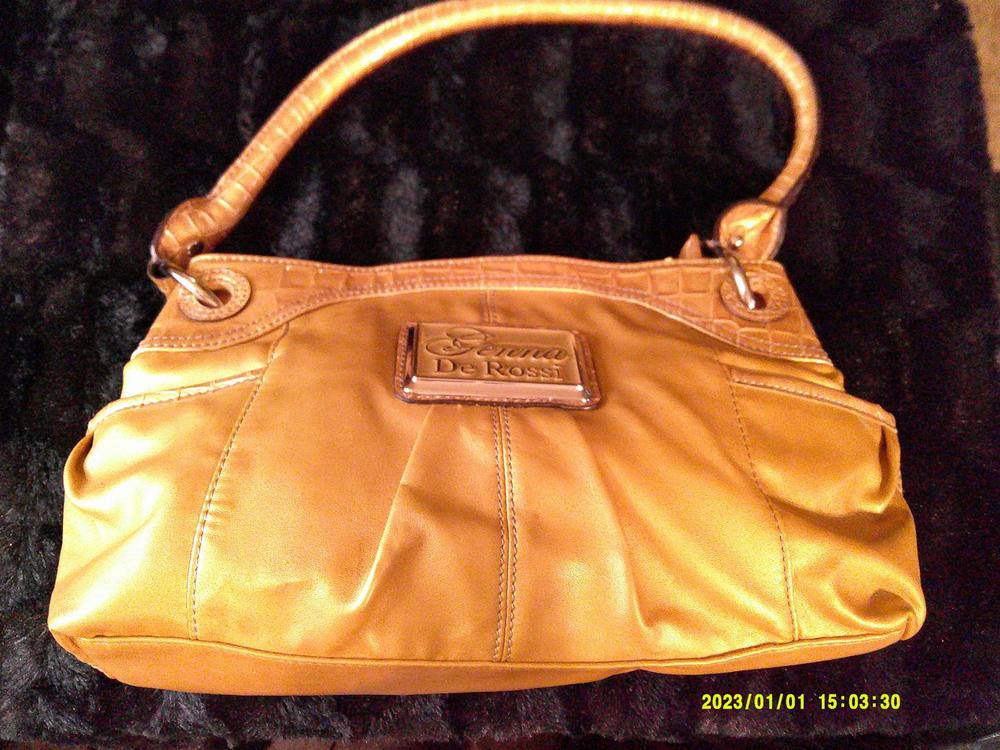 Genna De Rossi Purse Vintage Metallic Gold